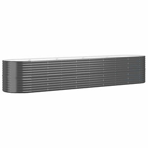 Verzinktes Stahl Hochbeet Anthrazit 368 cm