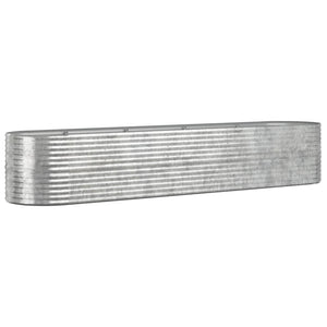 Verzinktes Stahl Hochbeet, 368 cm, Silber