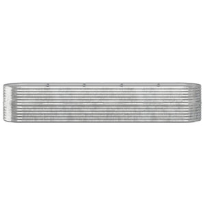 Verzinktes Stahl Hochbeet, 368 cm, Silber
