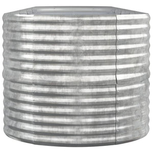 Verzinktes Stahl Hochbeet, 368 cm, Silber