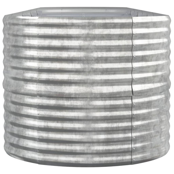Verzinktes Stahl Hochbeet, 368 cm, Silber