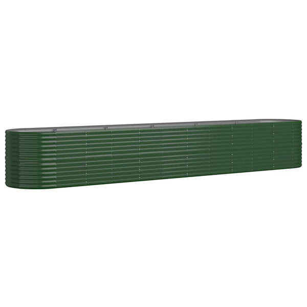 Verzinktes Stahl Hochbeet 440x80x68 cm Grün