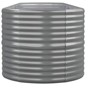 Verzinktes Stahl Hochbeet, 440 cm, Grau