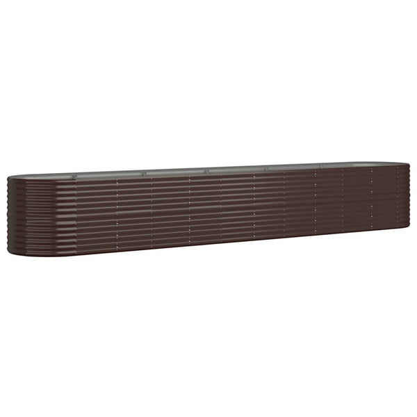 Verzinktes Stahl Hochbeet, 440 cm, Braun