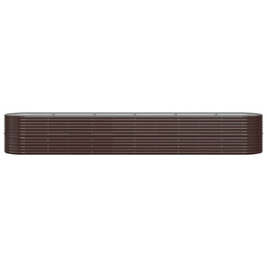 Verzinktes Stahl Hochbeet, 440 cm, Braun