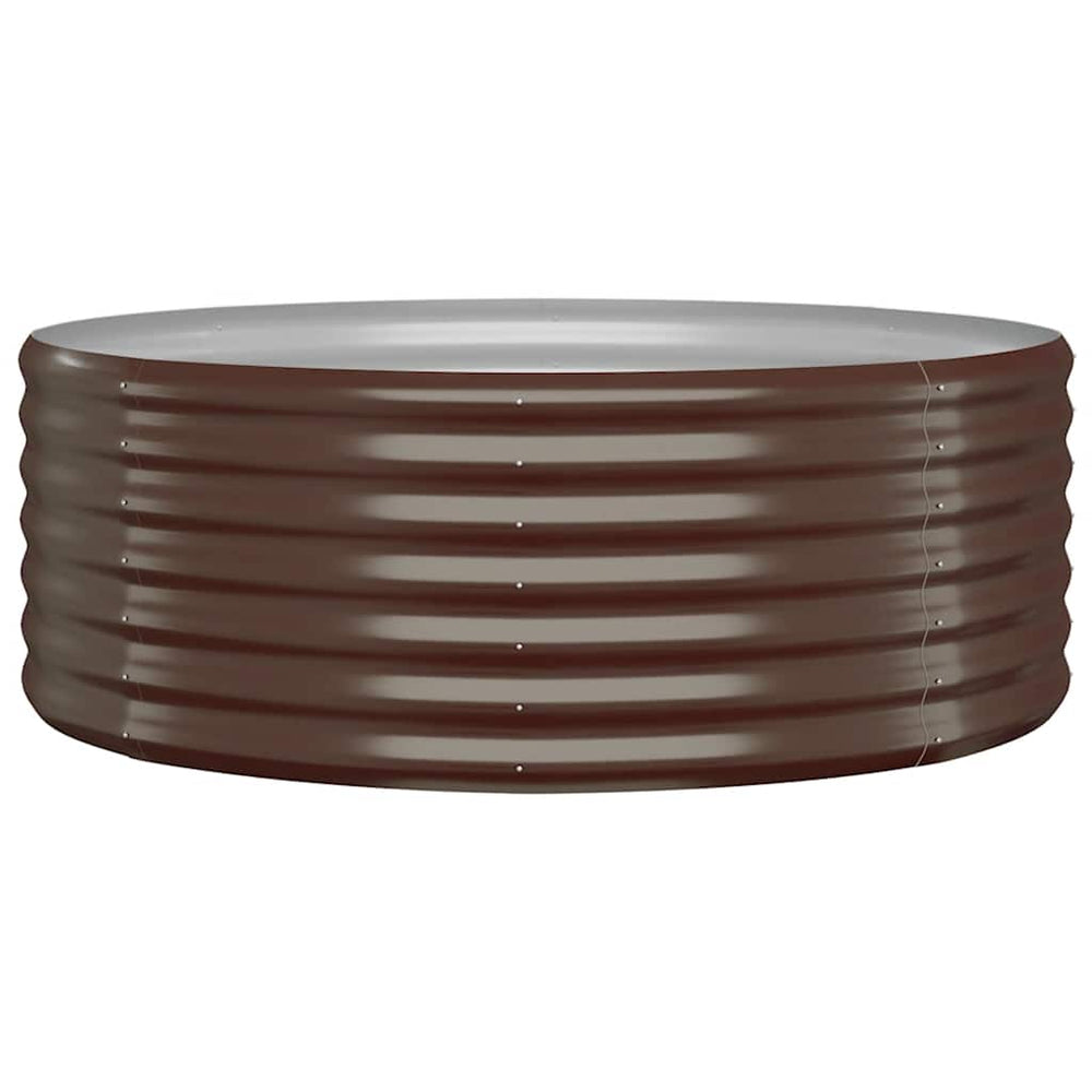Verzinktes Stahl Hochbeet Braun 100x100x36cm