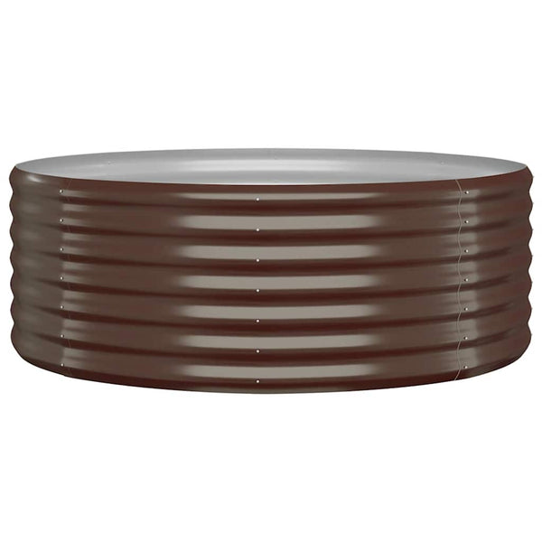Verzinktes Stahl Hochbeet Braun 100x100x36cm