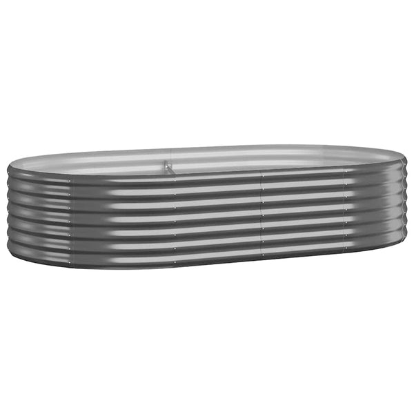 vidaXL Carré potager en acier galvanisé 175x100x36 cm anthracite