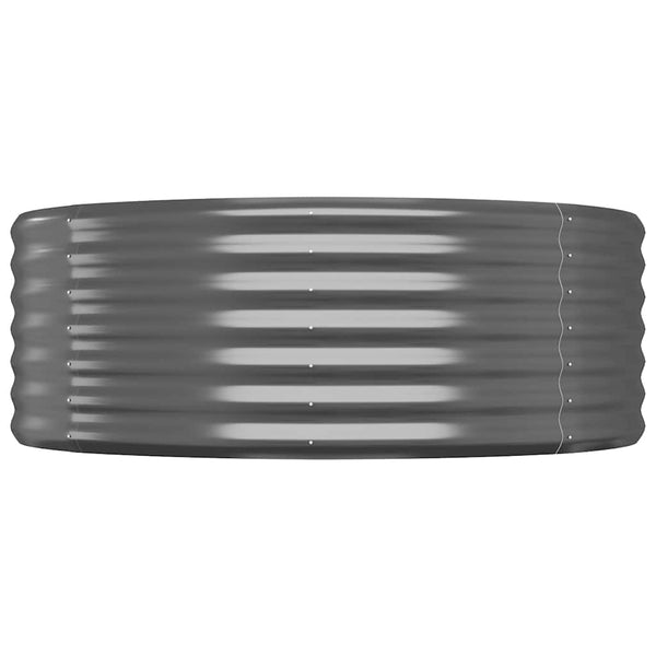 vidaXL Carré potager en acier galvanisé 175x100x36 cm anthracite
