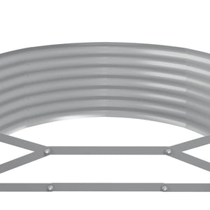 vidaXL Carré potager en acier galvanisé 175x100x36 cm anthracite