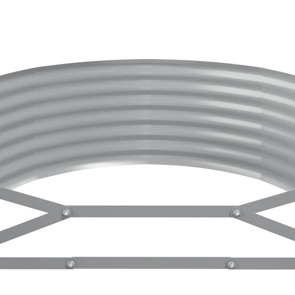 vidaXL Carré potager en acier galvanisé 175x100x36 cm anthracite