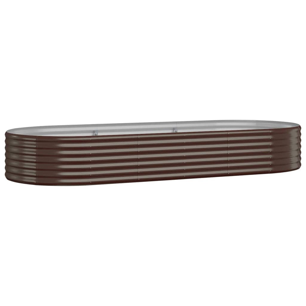 Verzinktes Stahl Hochbeet Braun 249x100x36cm