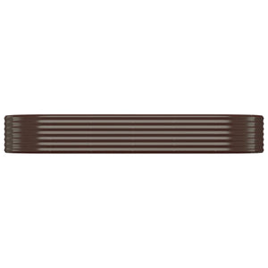 Verzinktes Stahl Hochbeet Braun 249x100x36cm