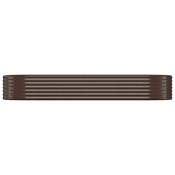 Verzinktes Stahl Hochbeet Braun 249x100x36cm