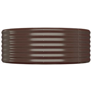 Verzinktes Stahl Hochbeet Braun 249x100x36cm
