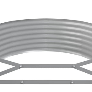 vidaXL Jardinière surélevée en acier galvanisé 322x100x36 cm anthracite