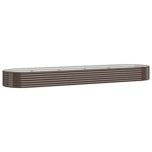 Verzinktes Stahl Hochbeet, 396 cm, Braun
