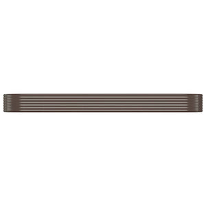 Verzinktes Stahl Hochbeet, 396 cm, Braun