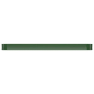 vidaXL Jardinière surélevée en Acier Galvanisé 507x100x36 cm Verte