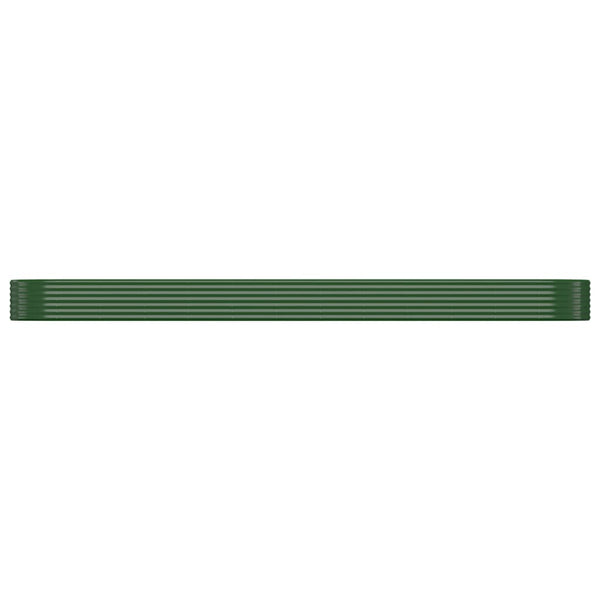 vidaXL Jardinière surélevée en Acier Galvanisé 507x100x36 cm Verte
