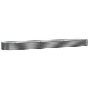 vidaXL Jardinière surélevée Acier galvanisé 507x100x36 cm Gris