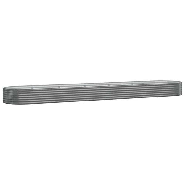 vidaXL Jardinière surélevée Acier galvanisé 507x100x36 cm Gris