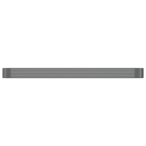 vidaXL Jardinière surélevée Acier galvanisé 507x100x36 cm Gris