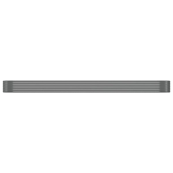 vidaXL Jardinière surélevée Acier galvanisé 507x100x36 cm Gris