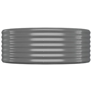 vidaXL Jardinière surélevée Acier galvanisé 507x100x36 cm Gris