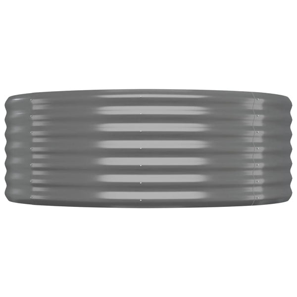 vidaXL Jardinière surélevée Acier galvanisé 507x100x36 cm Gris