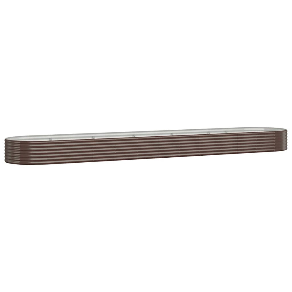 Verzinktes Stahl Hochbeet, 507 cm, Braun