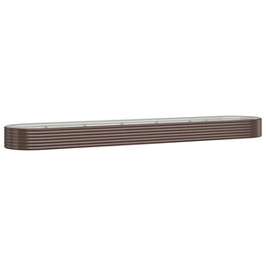 Verzinktes Stahl Hochbeet, 507 cm, Braun