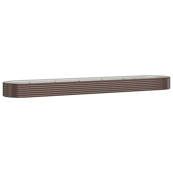 Verzinktes Stahl Hochbeet, 507 cm, Braun
