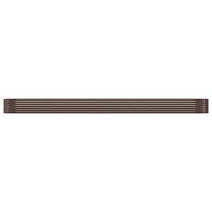 Verzinktes Stahl Hochbeet, 507 cm, Braun