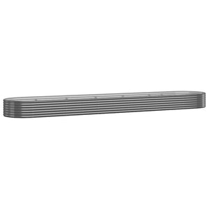 vidaXL Carré potager en acier galvanisé 507x100x36 cm Anthracite