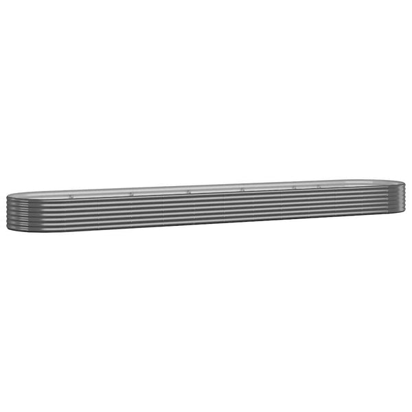 vidaXL Carré potager en acier galvanisé 507x100x36 cm Anthracite