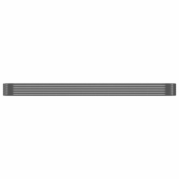 vidaXL Carré potager en acier galvanisé 507x100x36 cm Anthracite