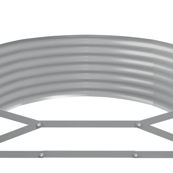 vidaXL Carré potager en acier galvanisé 507x100x36 cm Anthracite