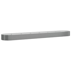 Verzinktes Stahl Hochbeet Grau 544x100x36 cm