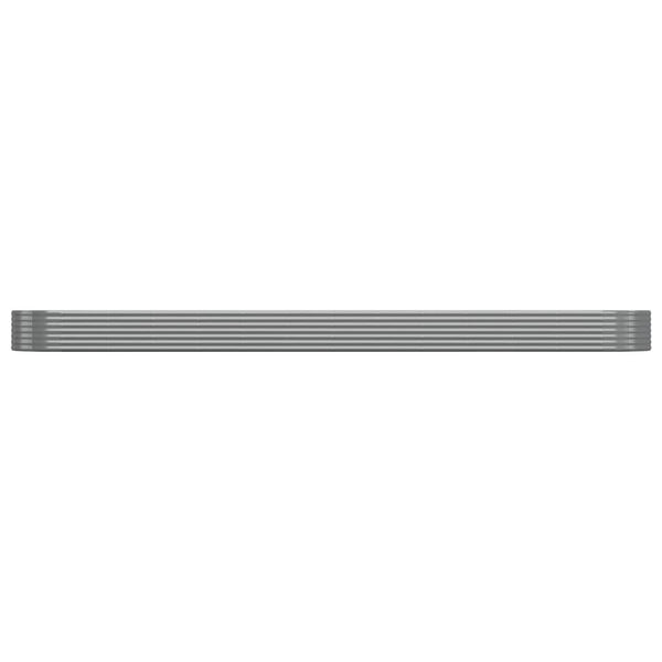 Verzinktes Stahl Hochbeet Grau 544x100x36 cm