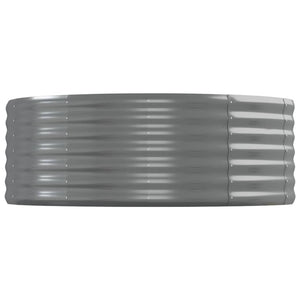 Verzinktes Stahl Hochbeet Grau 544x100x36 cm