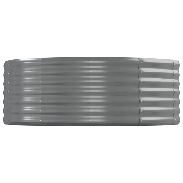 Verzinktes Stahl Hochbeet Grau 544x100x36 cm