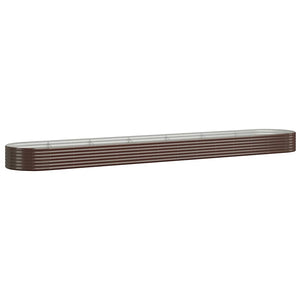 Verzinktes Stahl Hochbeet, 544 cm, Braun