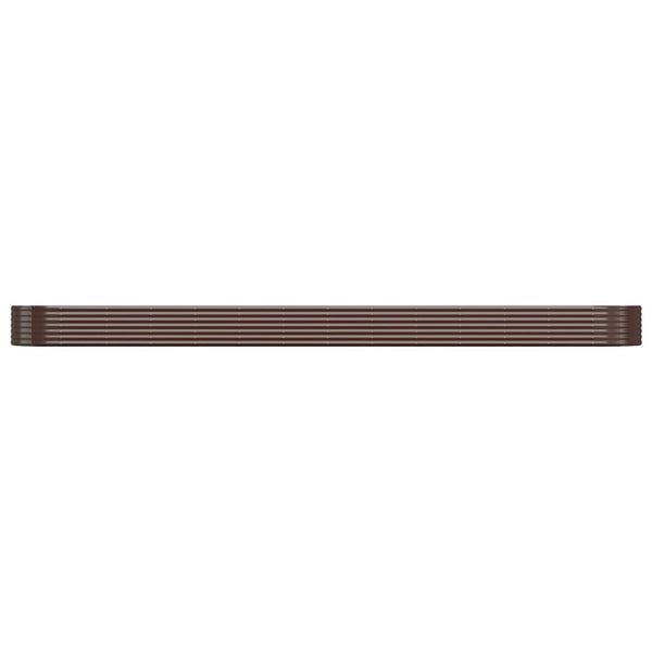 Verzinktes Stahl Hochbeet, 544 cm, Braun