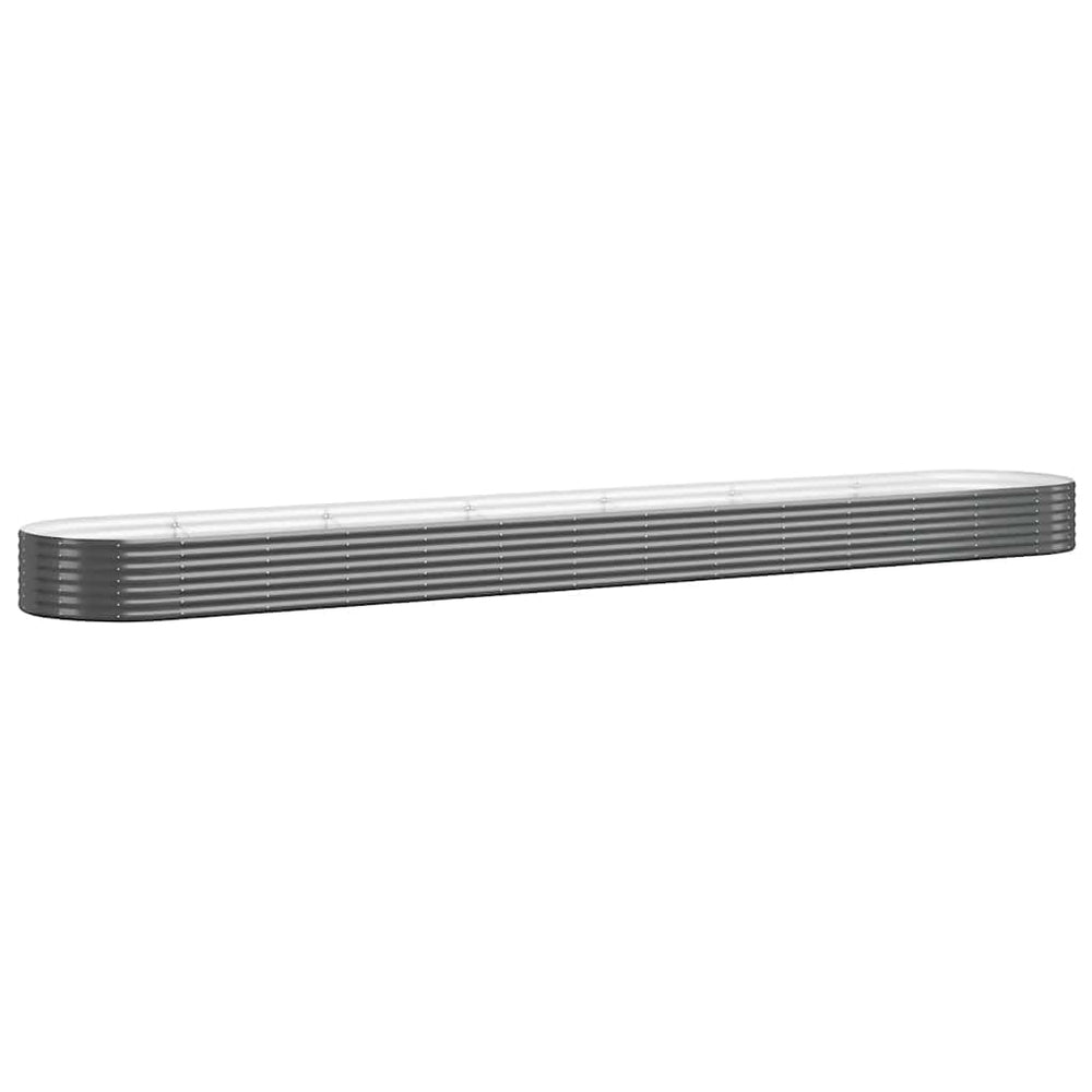 Anthrazit Hochbeet aus verzinktem Stahl, 544 cm