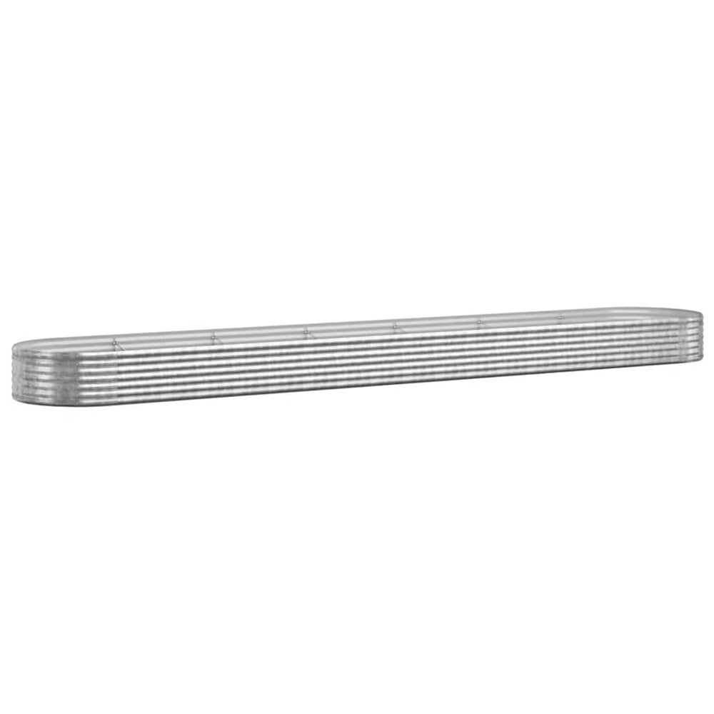 Verzinktes Stahl Hochbeet, 544 cm, Silber