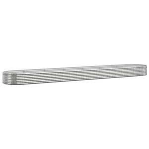 Verzinktes Stahl Hochbeet, 544 cm, Silber