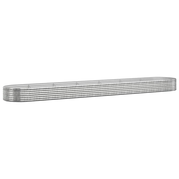 Verzinktes Stahl Hochbeet, 544 cm, Silber