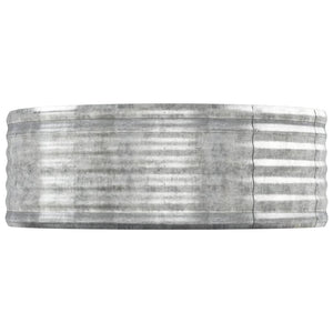 Verzinktes Stahl Hochbeet, 544 cm, Silber