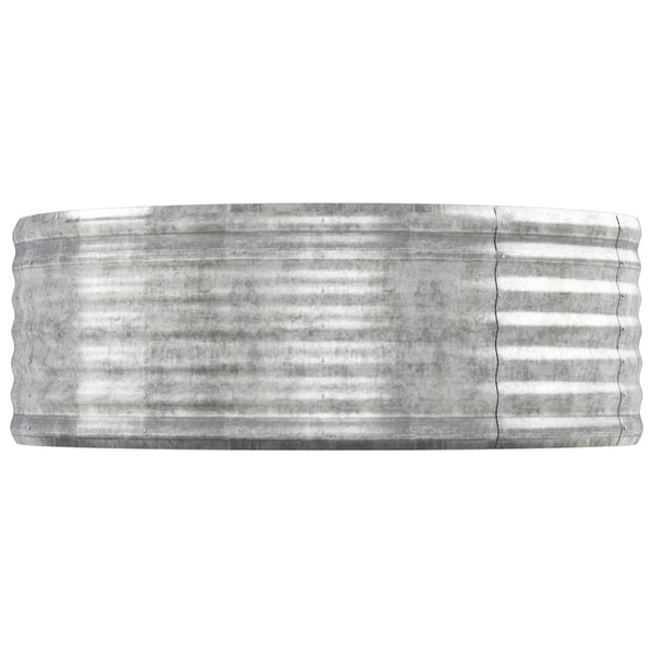 Verzinktes Stahl Hochbeet, 544 cm, Silber